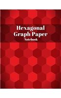 Hexagonal Graph Paper Notebook with 1/2 Inch Hexagons
