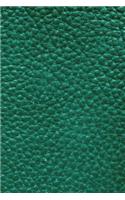Forest Green Notebook Leather Style: Dot Grid Minimalist Book, Dotted Journal to Write in