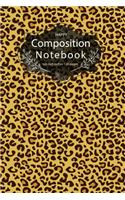 Happy Composition Notebook Size 6x9 Inches 120 Pages: Animal Pattern Style College Ruled School Office Home Notebook Journal Student Teacher Blank Line Write Notebook