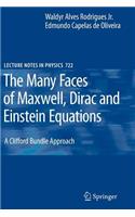 Many Faces of Maxwell, Dirac and Einstein Equations