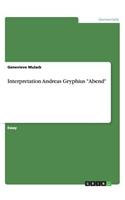 Interpretation Andreas Gryphius 