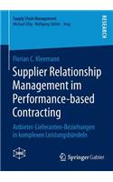 Supplier Relationship Management Im Performance-Based Contracting