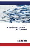 Role of Boron in Steel