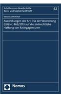 Auswirkungen Des Art. 35a Der Verordnung (Eu) Nr. 462/2013 Auf Die Zivilrechtliche Haftung Von Ratingagenturen