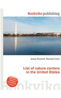 List of Nature Centers in the United States