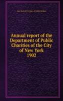 Annual report of the Department of Public Charities of the City of New York