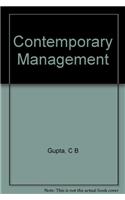 Contemporary Management
