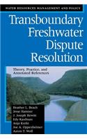 Transboundary Freshwater Dispute Resolution