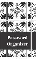 Password Organizer with tabs, logbook
