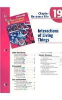Indiana Holt Science & Technology Chapter 19 Resource File: Interactions of Living Things
