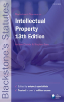 Blackstone's Statutes on Intellectual Property