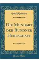 Die Mundart Der Bï¿½ndner Herrschaft (Classic Reprint)