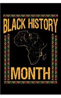 Black History Month: African History Journal, Black History Month Notebook, Black and Educated, Gift for Black and Proud, Black Lives Matter, Black Pride Afro Birthday P