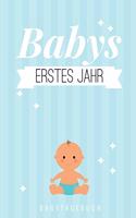 Babys Erstes Jahr Babytagebuch: A5 Tagebuch mit schönen Sprüchen als Geschenk zur Geburt für Mädchen- Geschenkidee für werdene Mütter zur Schwangerschaft - Baby-Tagebuch - Babyalbu