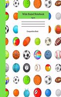 Wide Ruled Notebook Sport Composition Book