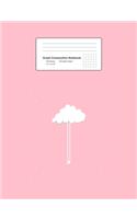 Graph Composition Notebook: Math, Physics, Science Exercise Book - Cloud Swing Kid Cartoon Cute Surreal Sky Girls Gift - Pink 5x5 Graph Paper - Back To School Gift For Kids, Te