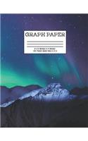 Graph Paper: Notebook Mountain Night Space Sky Cute Pattern Cover Graphing Paper Composition Book Cute Pattern Cover Graphing Paper Composition Book