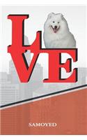 Samoyed: Love Park Recipe Blank Cookbook Notebook Book Is 120 Pages 6x9