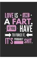 Love Is Like a Fart If You Have to Force It It's Probably Shit