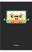 Notizbuch: Liniertes Kassetten Notizbuch. Tolle Geschenk Idee Für Kassetten, Retro, Nostalgie, 80s Und 90s Fans Und Alle Die Musik Lieben.
