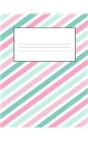 Color Stripes 8.5 x 11 150 Pages Journal Notebook