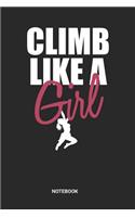 Clim Like A Girl Notebook