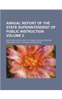 Annual Report of the State Superintendent of Public Instruction Volume 2