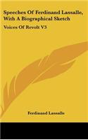 Speeches Of Ferdinand Lassalle, With A Biographical Sketch: Voices Of Revolt V3