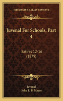 Juvenal For Schools, Part 4: Satires 12-16 (1879)(English)