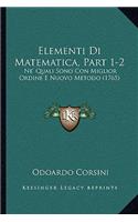 Elementi Di Matematica, Part 1-2