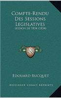 Compte-Rendu Des Sessions Legislatives