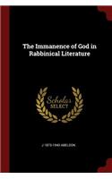 The Immanence of God in Rabbinical Literature