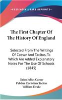 First Chapter Of The History Of England