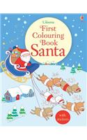 First Colouring Book Santa + stickers