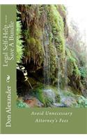 Legal Self-Help --- Save a Bundle