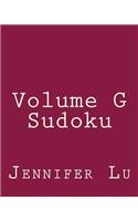 Volume G Sudoku: 80 Easy to Read, Large Print Sudoku Puzzles