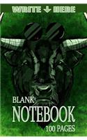 Write Here Blank Notebook