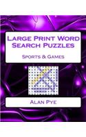 Large Print Word Search Puzzles Sports & Games