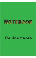 Notebook For Homework