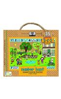 Green Start Number Hunt Giant Floor Puzzle: Giant Floor Puzzle