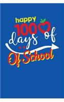 Happy 100 Days Of School: 120 Dot Grid Pages I Softcover I Work Book I Diary I Travel Diary I Notebook