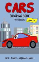 Cars Coloring Book for Toddlers ages 2-4