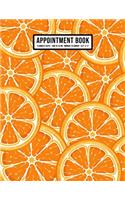 Orange Appointment Book