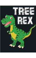 Tree Rex: Lined writing notebook journal for christmas lists, journal, menus, gifts, and more
