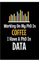 Working On My PhD In Coffee I Have A PhD In Data