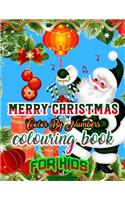 Merry Christmas Color by Numbers Coloring Book for Kids: a beautiful colouring book with Christmas Coloring for Children, boy, girls, kids Ages 2-4,3-5,4-8