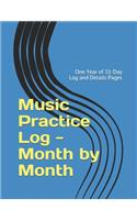 Music Practice Log - Month by Month