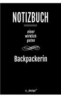 Notizbuch für Backpacker / Backpackerin: Originelle Geschenk-Idee [120 Seiten liniertes blanko Papier ]