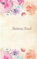 Address Book: 5"x8" Small pocket size 120 pages with internet Password, Birthdays & Address Book for Contacts, Addresses, Phone Numbers, Email, Alphabetical Organ