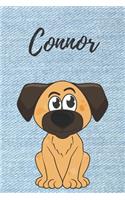 Personalisiertes Notizbuch - Hunde Connor: DIN A5, 120 blanko Seiten